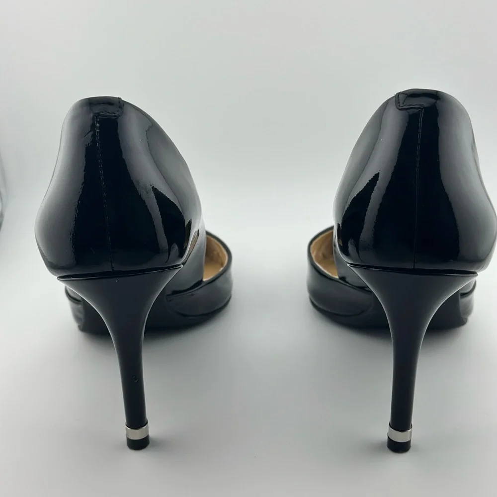 Michael Kors Black Patent Leather Pointed-Toe Heels